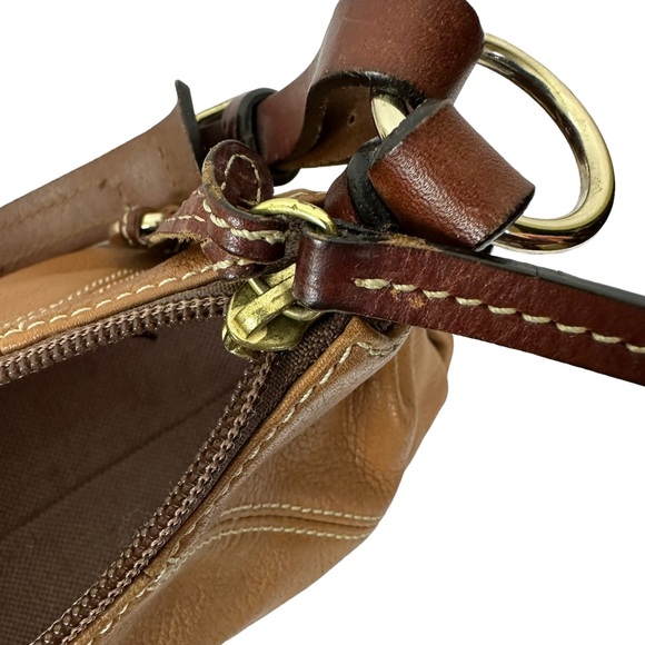 Dooney & Bourke - Tan Leather Mini East West Slouch Shoulder Bag - Picture 8 of 16